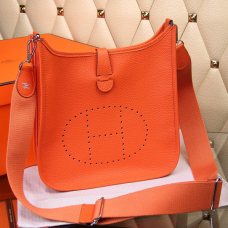 Hermes Evelyne III Togo Leren Crossbodytas Oranje