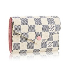 Louis Vuitton Victorine Portemonnee N64022 Damier Azur Canvas