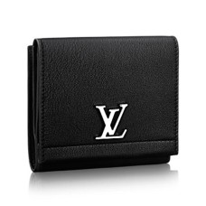 Louis Vuitton Lockme II compacte portemonnee M64309 Taurillon leer