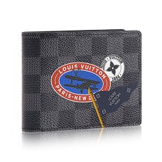 Louis Vuitton Meerdere Portemonnee N64439 Damier Graphite Stickers