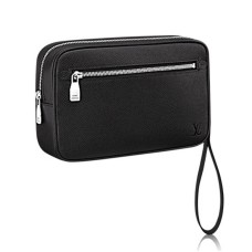 Louis Vuitton Kasai-koppeling M33409 Taiga-leer