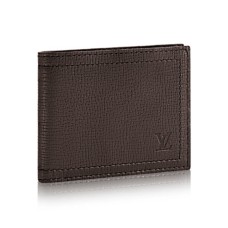 Louis Vuitton compacte portemonnee M64136 Utah leer