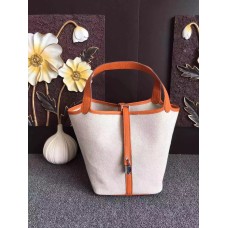 Hermes Picotin Lock Canvas Oranje