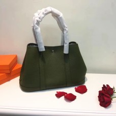 Hermes Garden Party handtas klein 31cm legergroen
