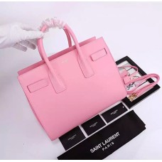 YSL Roze Downtown Tote Koe Lederen Tassen