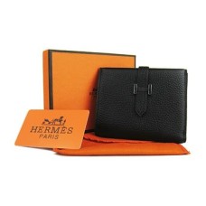 Hermes Bi-Fold Portemonnee H006 zwart