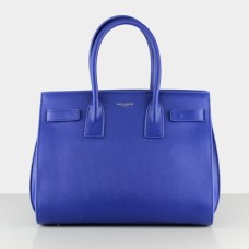YSL blauwe Downtown Tote koe lederen tassen 2035