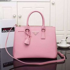 Prada Galleria Tas 2274 Saffiano Leer 33cm Roze