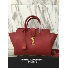 YSL Downtown Cabas Tote 30cm Rood