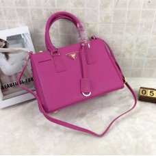 Prada Galleria Tas 1801 Saffiano Leer 30cm Roze