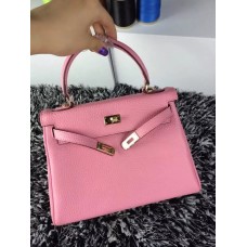Hermes Kelly 25cm Togo Leer Roze Goud