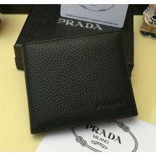 Prada Leren Portemonnee 0335 Zwart