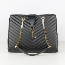 YSL Saint Laurent Monogram Boodschappentas Zwart