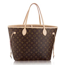 Louis Vuitton M40156 Neverfull MM schoudertas monogram canvas