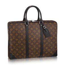 Louis Vuitton M40225 Porte-Documents Voyage Aktetas Monogram Macassar Canvas