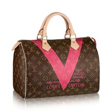 Louis Vuitton M41533 Speedy 30 Monogram V-draagtas Monogram Canvas