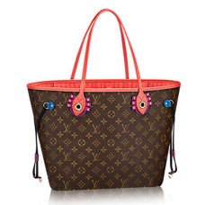 Louis Vuitton M41663 Neverfull MM Totem schoudertas monogram canvas