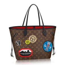 Louis Vuitton M42844 Neverfull MM schoudertas monogram canvas