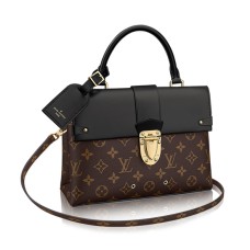 Louis Vuitton M43125 Een Handvat Flap Bag MM Schoudertas Monogram Canvas