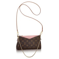 Louis Vuitton M44037 Pallas Clutch Crossbody Tas Monogram Canvas