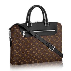 Louis Vuitton M54019 Porte-Documents Jour Aktetas Monogram Macassar Canvas