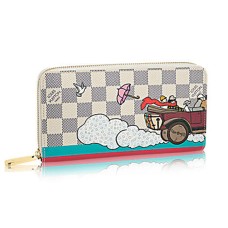 Louis Vuitton N61241 Zippy Portemonnee Evasion Damier Azur Canvas