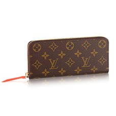 Louis Vuitton M61536 Clemence Portemonnee Monogram Canvas