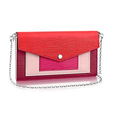 Louis Vuitton M62252 Chain Portemonnee Epi Leer