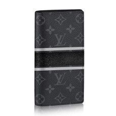 Louis Vuitton M64438 Brazza Portemonnee Monogram Eclipse Canvas