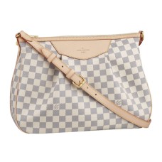 Louis Vuitton N41112 Siracusa MM Crossbodytas Damier Azur Canvas