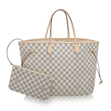 Louis Vuitton N41360 Neverfull GM Schoudertas Damier Azur Canvas