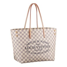 Louis Vuitton N41375 Cabas MM Schoudertas Damier Azur Canvas