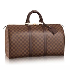 Louis Vuitton N41427 Keepall 50 Plunjezak Damier Ebene Canvas