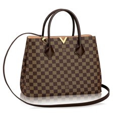 Louis Vuitton N41435 Kensington-draagtas Damier Ebene Canvas