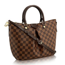 Louis Vuitton N41545 Siena PM-draagtas Damier Ebene Canvas