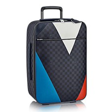 Louis Vuitton N41620 Pegase Legere 55 Rolling Bagage Damier Cobalt Canvas