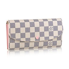 Louis Vuitton N41625 Emilie Portemonnee Damier Azur Canvas