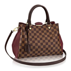 Louis Vuitton N41675 Bretagne Tote Bag Damier Ebene Canvas