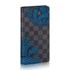 Louis Vuitton N41677 Brazza Portemonnee Damier Graphite Canvas