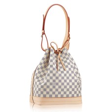 Louis Vuitton N42222 Noe Schoudertas Damier Azur Canvas
