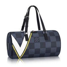 Louis Vuitton N44013 Sac Polochon Plunjezak Damier Cobalt Canvas