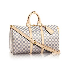 Louis Vuitton N48223 Keepall Bandouliere 45 Plunjezak Damier Azur Canvas