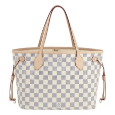 Louis Vuitton N51110 Neverfull PM Schoudertas Damier Azur Canvas
