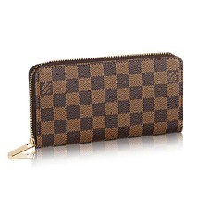 Louis Vuitton N60015 Zippy Portemonnee Damier Ebene Canvas