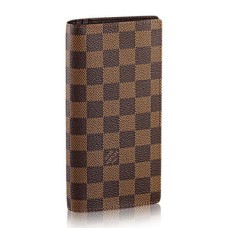 Louis Vuitton N60017 Brazza Portemonnee Damier Ebene Canvas