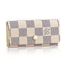 Louis Vuitton N60020 4 Sleutelhouder Damier Azur Canvas