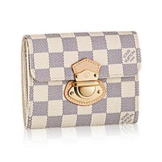Louis Vuitton N60030 Joey Portemonnee Damier Azur Canvas
