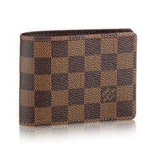 Louis Vuitton N60895 Meerdere Portemonnee Damier Ebene Canvas