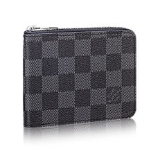 Louis Vuitton N61258 Zippy Compacte Portemonnee Damier Graphite Canvas