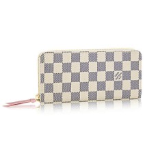 Louis Vuitton N61264 Clemence Portemonnee Damier Azur Canvas